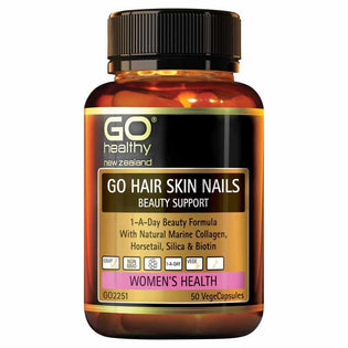 GO Healthy GO Healthy GO Hair Skin Nails Beauty Support VegeCapsules 50s 11071255