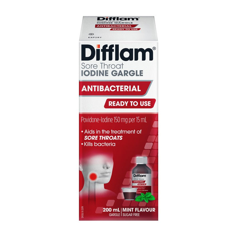 Difflam Ready to Use Sore Throat Gargle 200ml