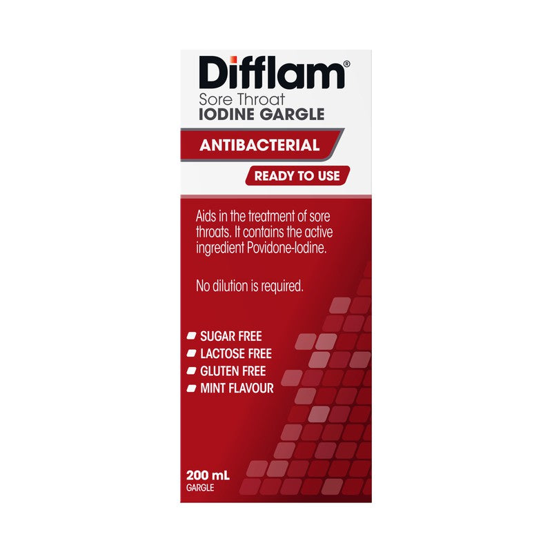 Difflam Ready to Use Sore Throat Gargle 200ml