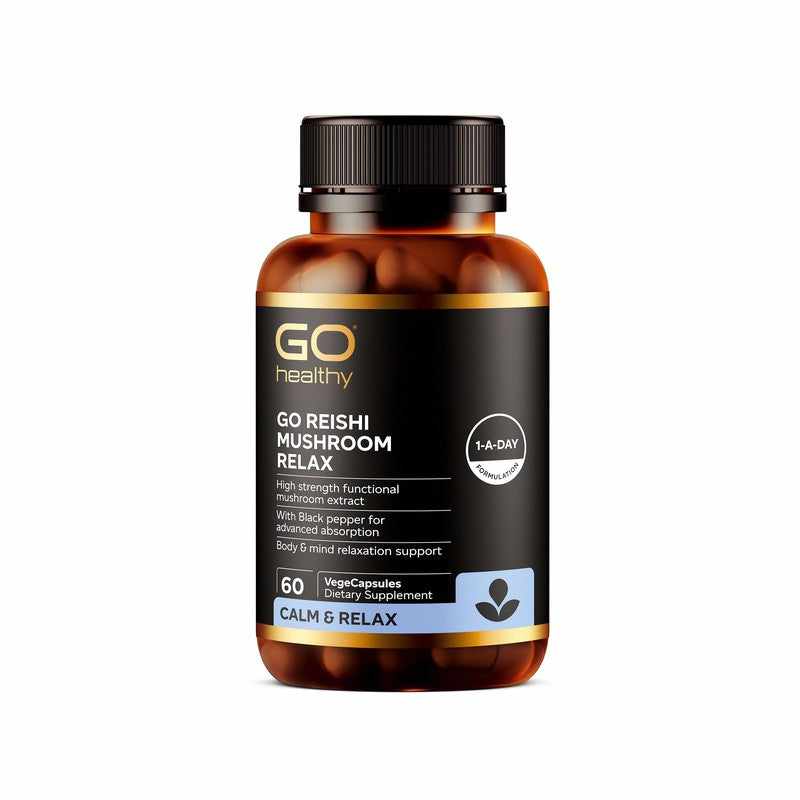 GO Healthy GO Healthy GO Reishi Mushroom Relax VegeCapsules 60s 20028887