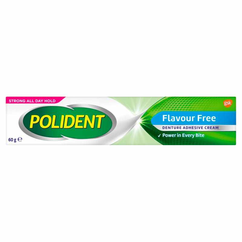 Polident Polident Denture Adhesive Cream Tube Flavour Free 60g 11000932