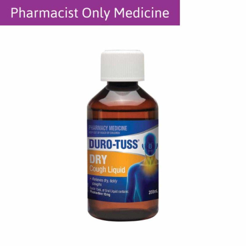 Duro-Tuss Dry Cough Liquid 200ml (Pharmacist Only Medicine) – Life Pharmacy