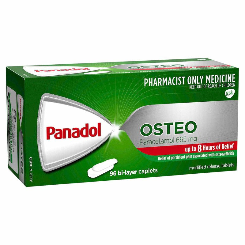 Panadol Osteo Caplets 96s (Pharmacist Only Medicine) – Life Pharmacy