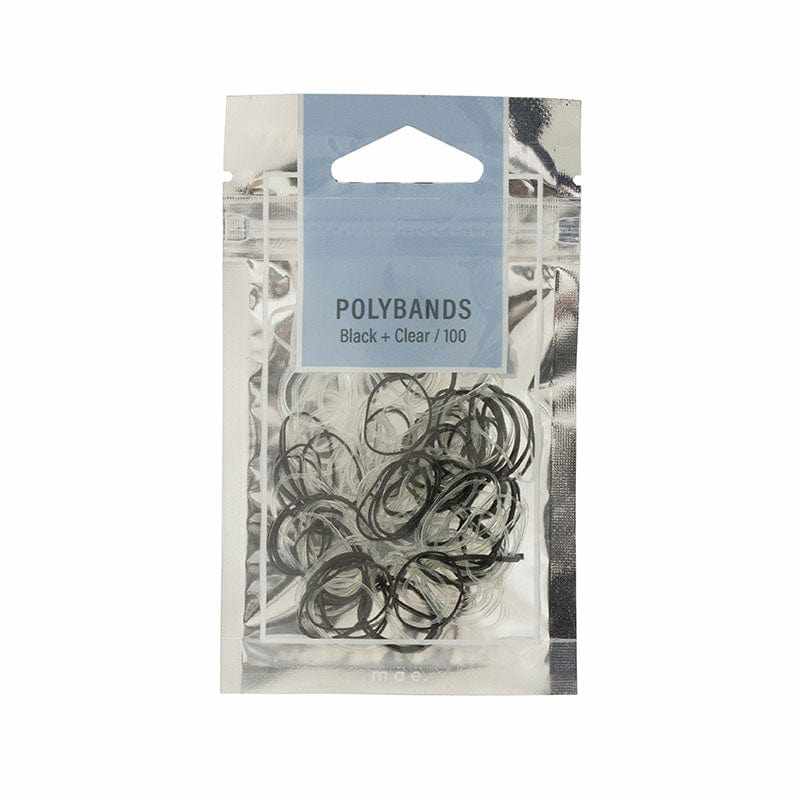 Mae Adorn by Mae ElasticS Polybands Black & Clear 100s 11272694