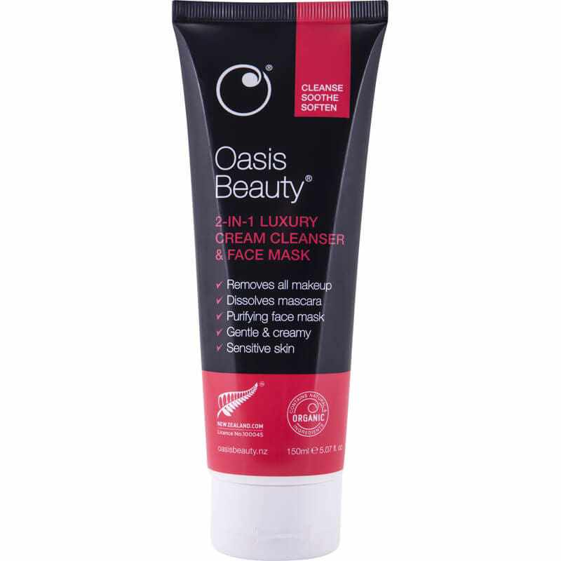 Oasis Beauty Oasis Beauty 2in1 Cr Clns and Facemask 150ml 11274290