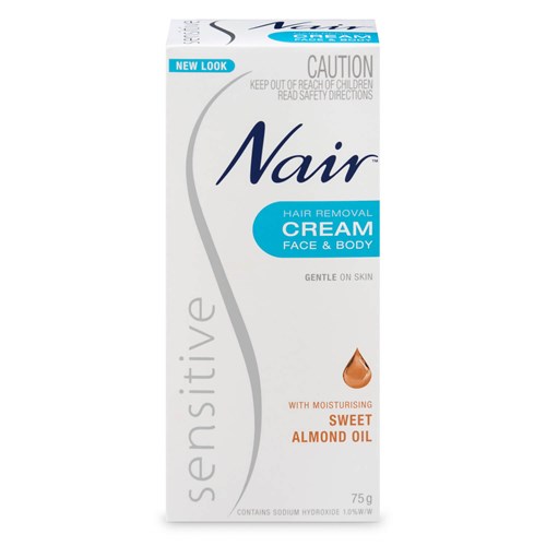 Nair Sensitive Hair Removal Cream Face Body 75g Life Pharmacy