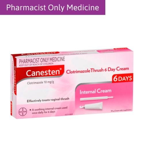 Canesten 6D Vaginal Cream 1% 35g (Pharmacist Only Medicine)